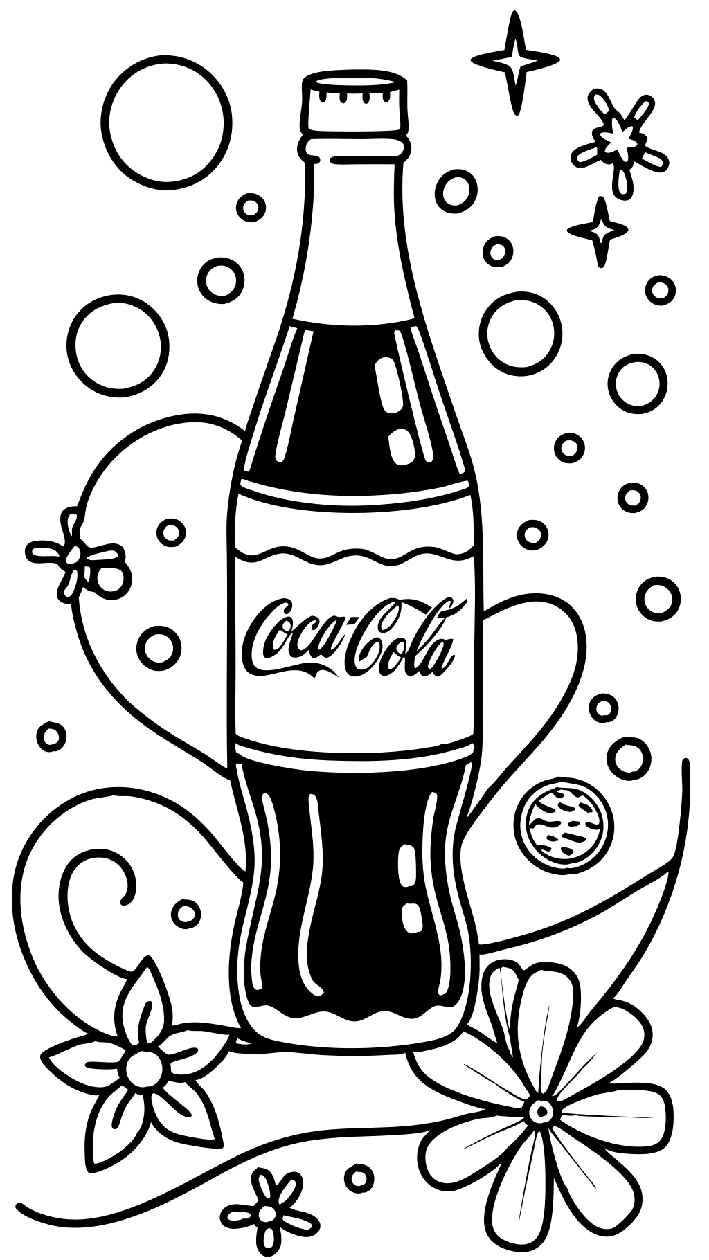 páginas para colorear de coca cola